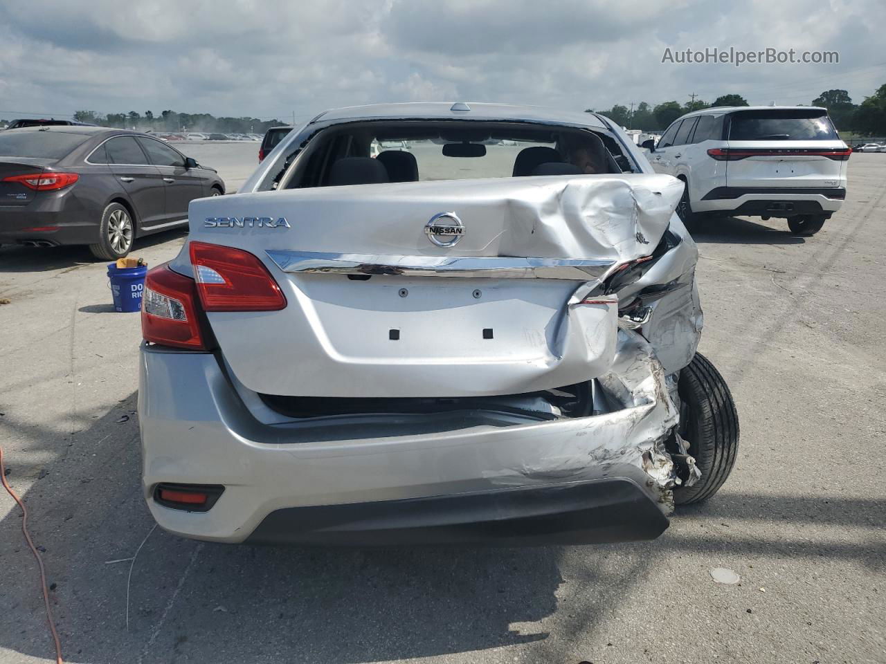 2018 Nissan Sentra S Silver vin: 3N1AB7AP3JY307255