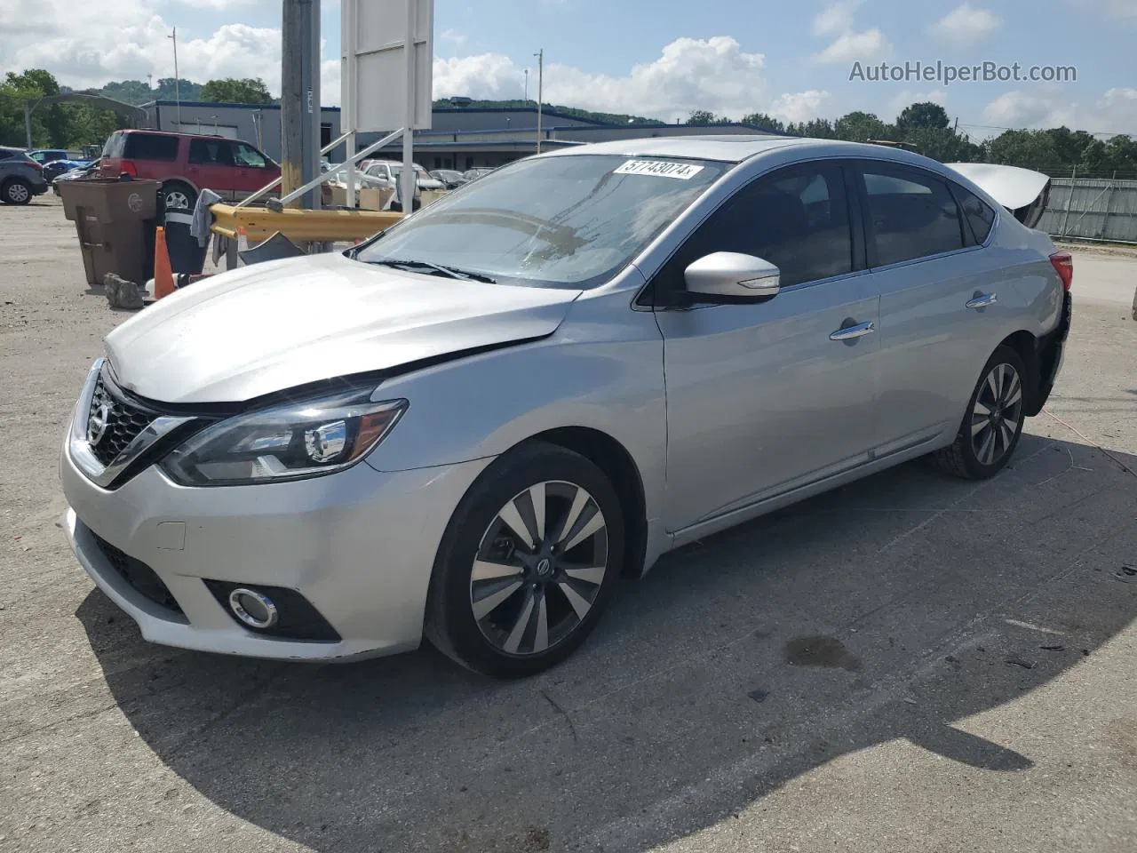 2018 Nissan Sentra S Silver vin: 3N1AB7AP3JY307255