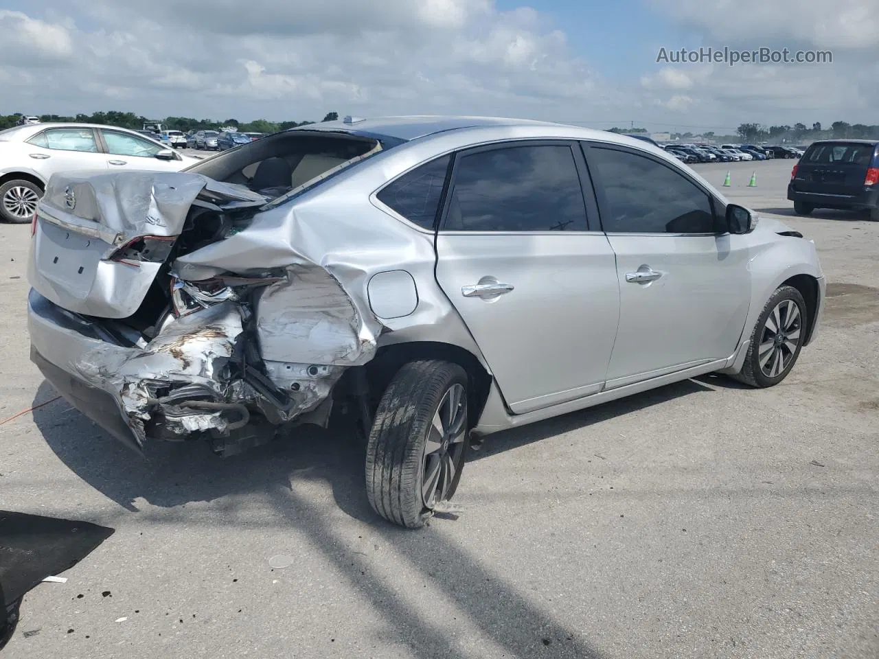 2018 Nissan Sentra S Silver vin: 3N1AB7AP3JY307255