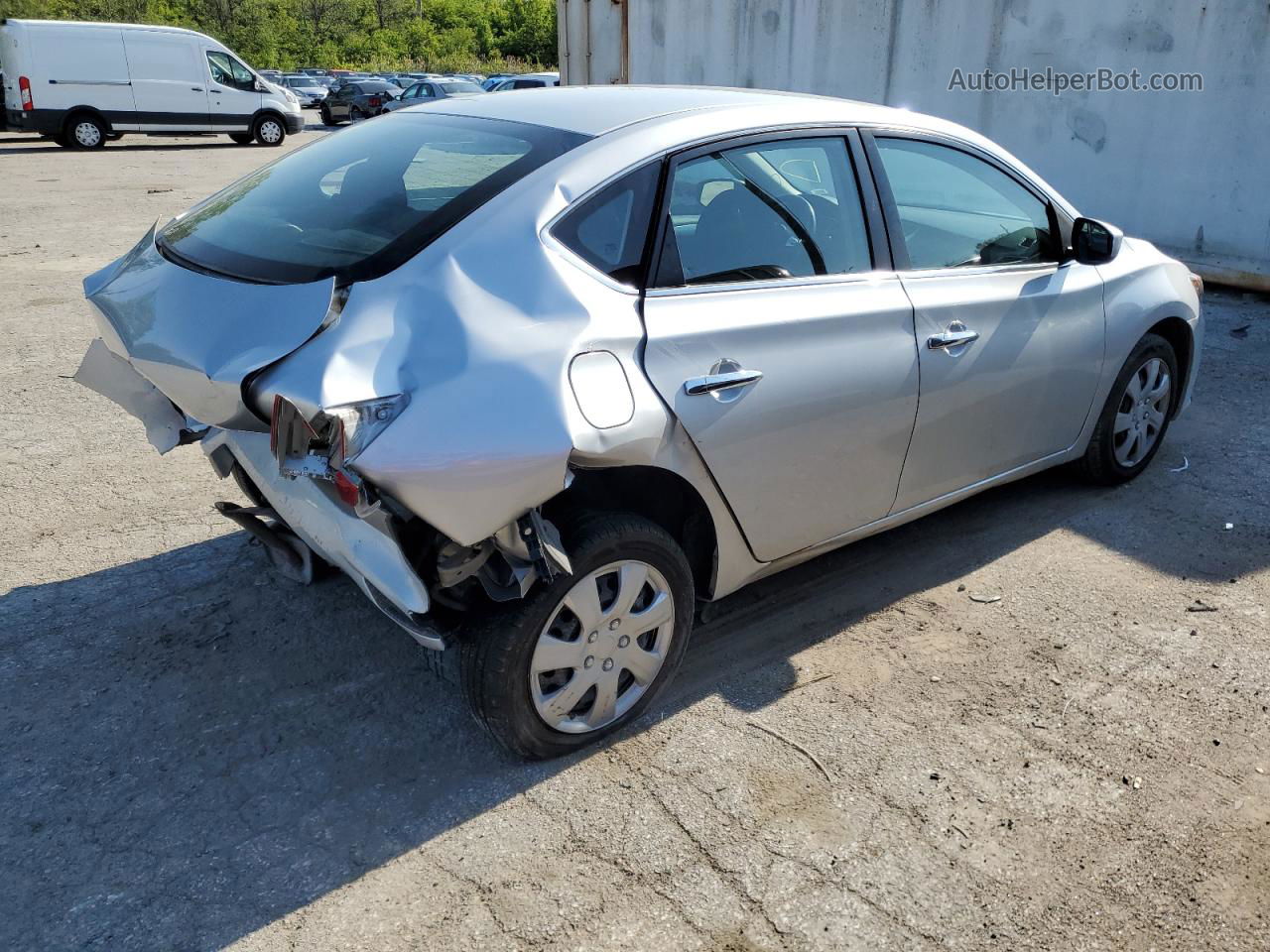 2018 Nissan Sentra S Silver vin: 3N1AB7AP3JY308602