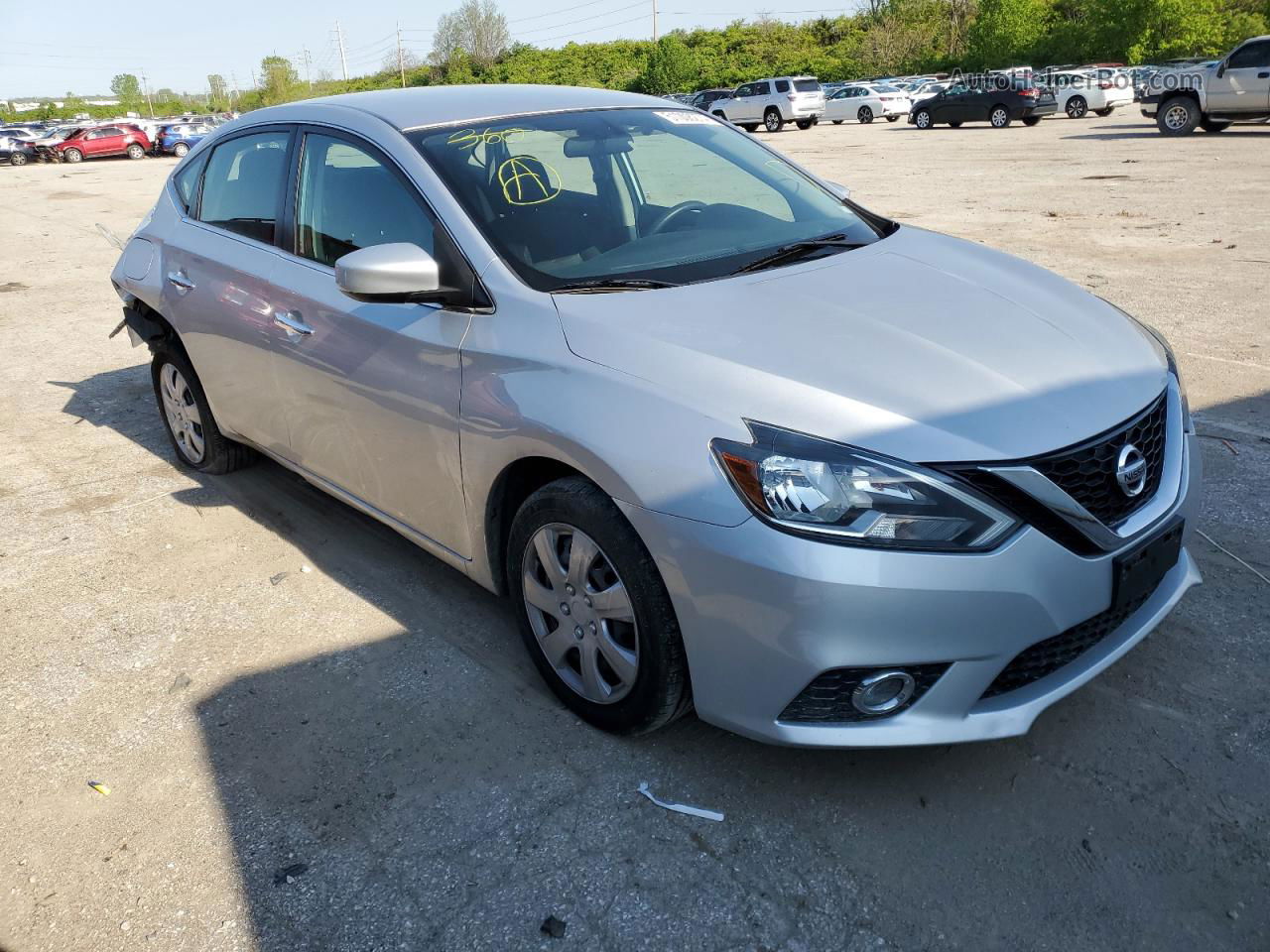 2018 Nissan Sentra S Silver vin: 3N1AB7AP3JY308602