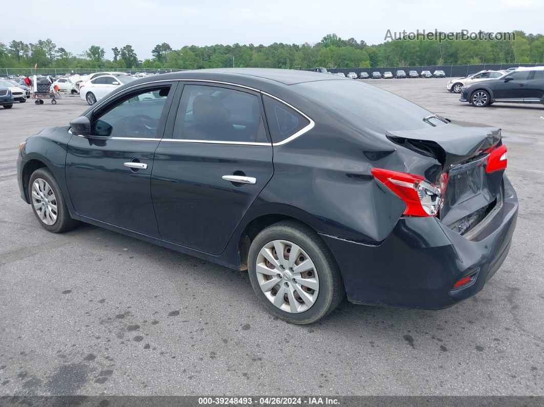 2018 Nissan Sentra S Черный vin: 3N1AB7AP3JY311743