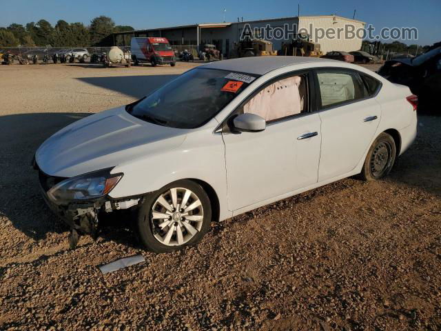 2018 Nissan Sentra S White vin: 3N1AB7AP3JY318725