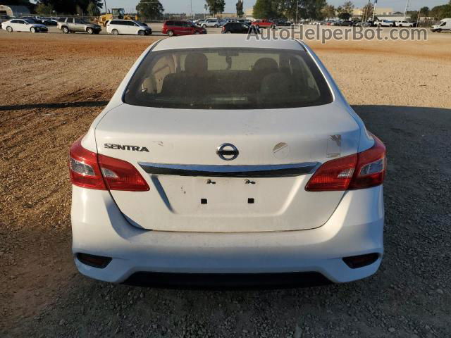 2018 Nissan Sentra S Белый vin: 3N1AB7AP3JY318725