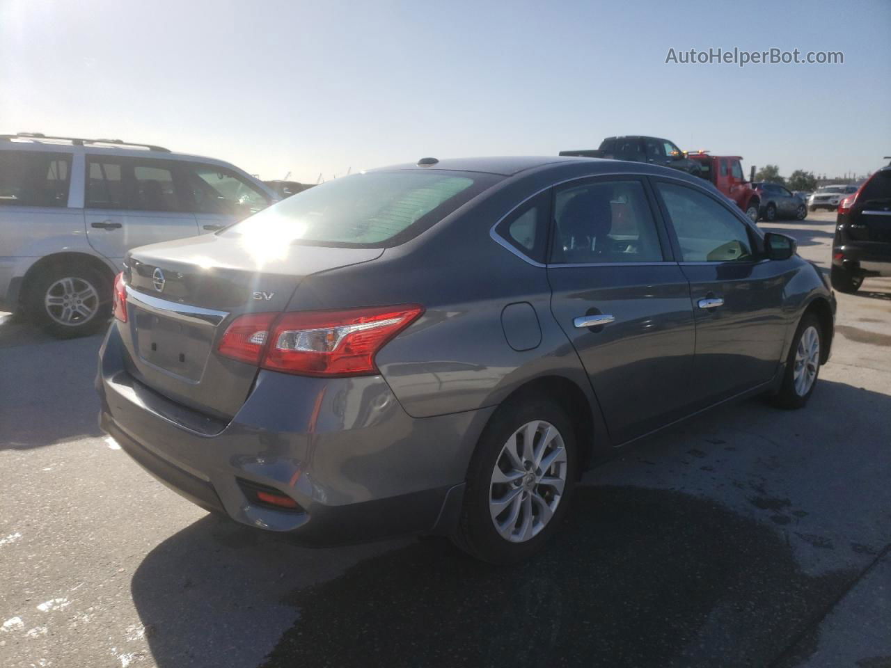 2018 Nissan Sentra S Серый vin: 3N1AB7AP3JY321351