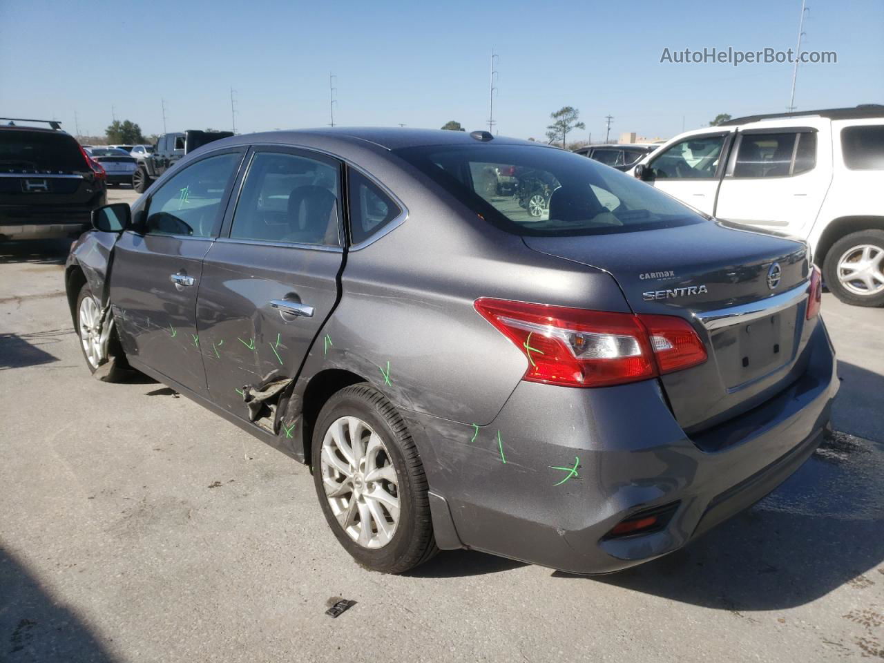 2018 Nissan Sentra S Gray vin: 3N1AB7AP3JY321351