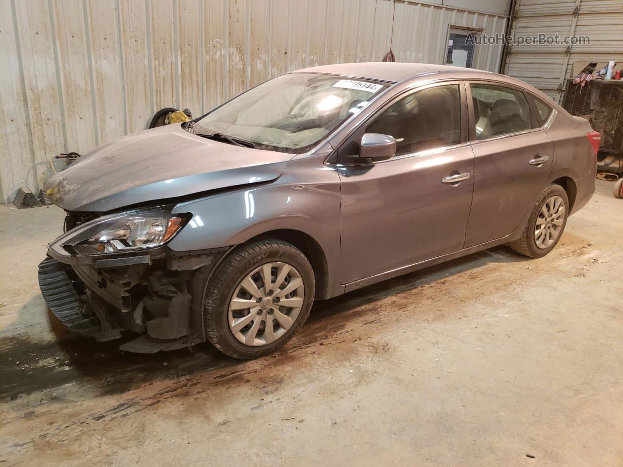 2018 Nissan Sentra S Gray vin: 3N1AB7AP3JY328140