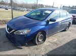 2018 Nissan Sentra S Blue vin: 3N1AB7AP3JY332432