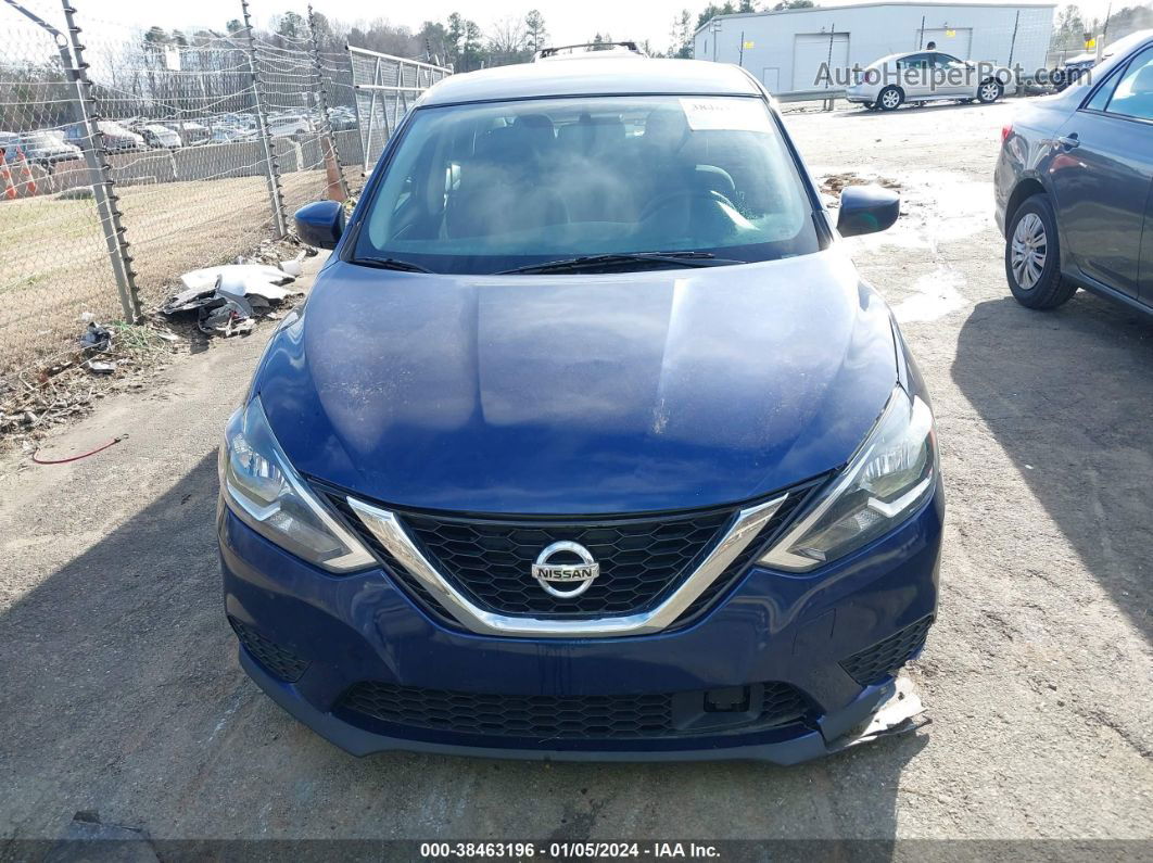 2018 Nissan Sentra S Blue vin: 3N1AB7AP3JY332432