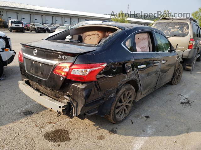 2018 Nissan Sentra S Black vin: 3N1AB7AP3JY333533