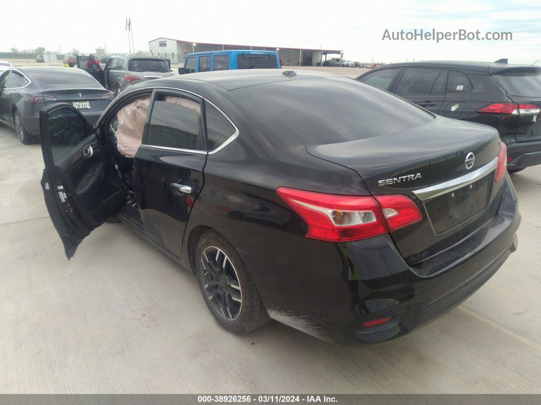 2018 Nissan Sentra Sv Black vin: 3N1AB7AP3JY340806