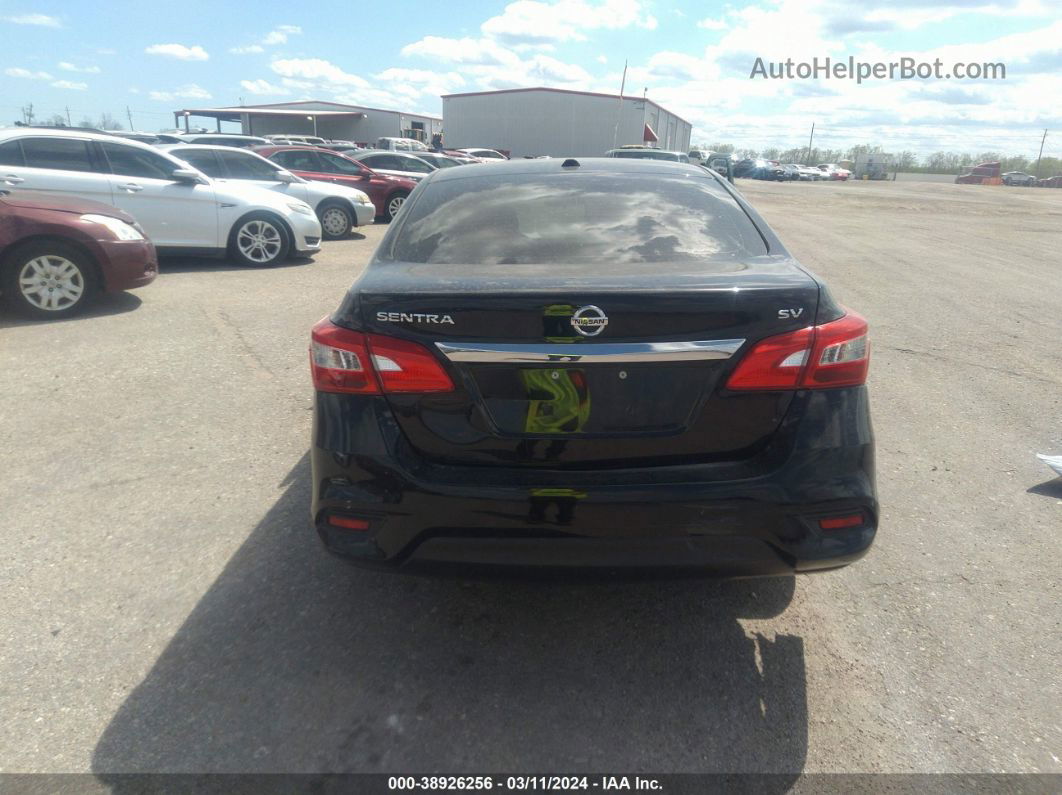 2018 Nissan Sentra Sv Black vin: 3N1AB7AP3JY340806