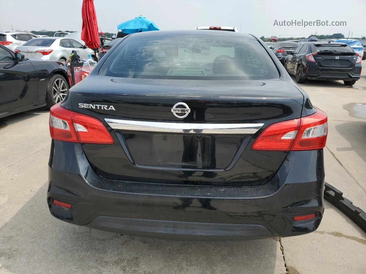 2018 Nissan Sentra S Черный vin: 3N1AB7AP3JY341261