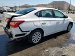 2018 Nissan Sentra S White vin: 3N1AB7AP3JY346072