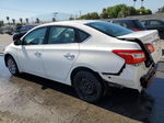 2018 Nissan Sentra S White vin: 3N1AB7AP3JY346072