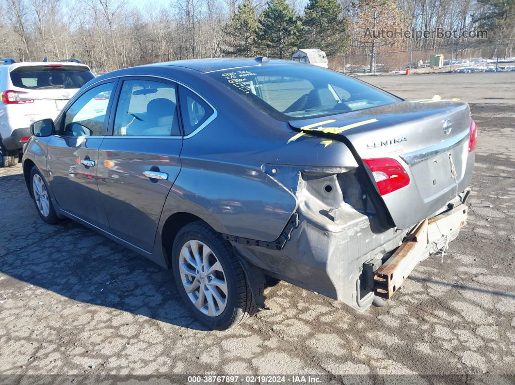 2018 Nissan Sentra Sv Gray vin: 3N1AB7AP3JY347691