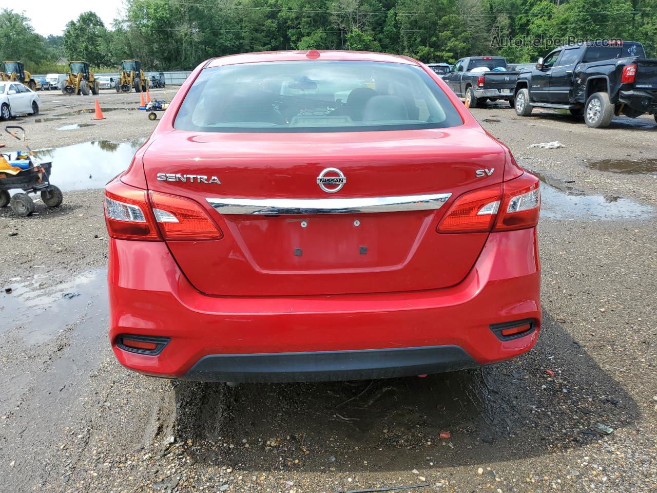 2019 Nissan Sentra S Red vin: 3N1AB7AP3KL612253