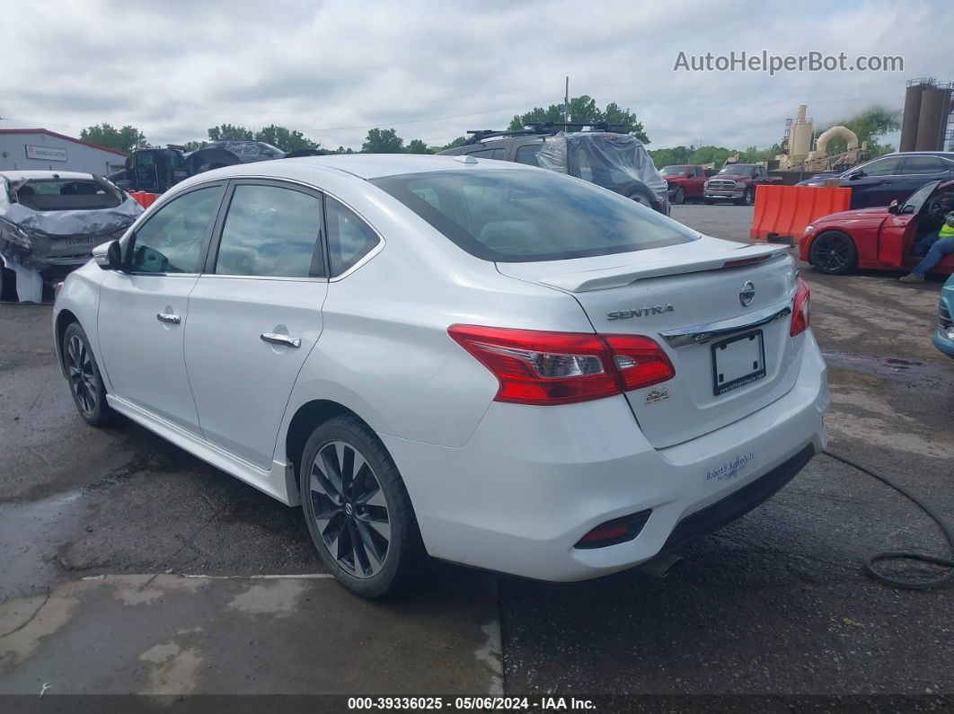 2019 Nissan Sentra Sr White vin: 3N1AB7AP3KY205665