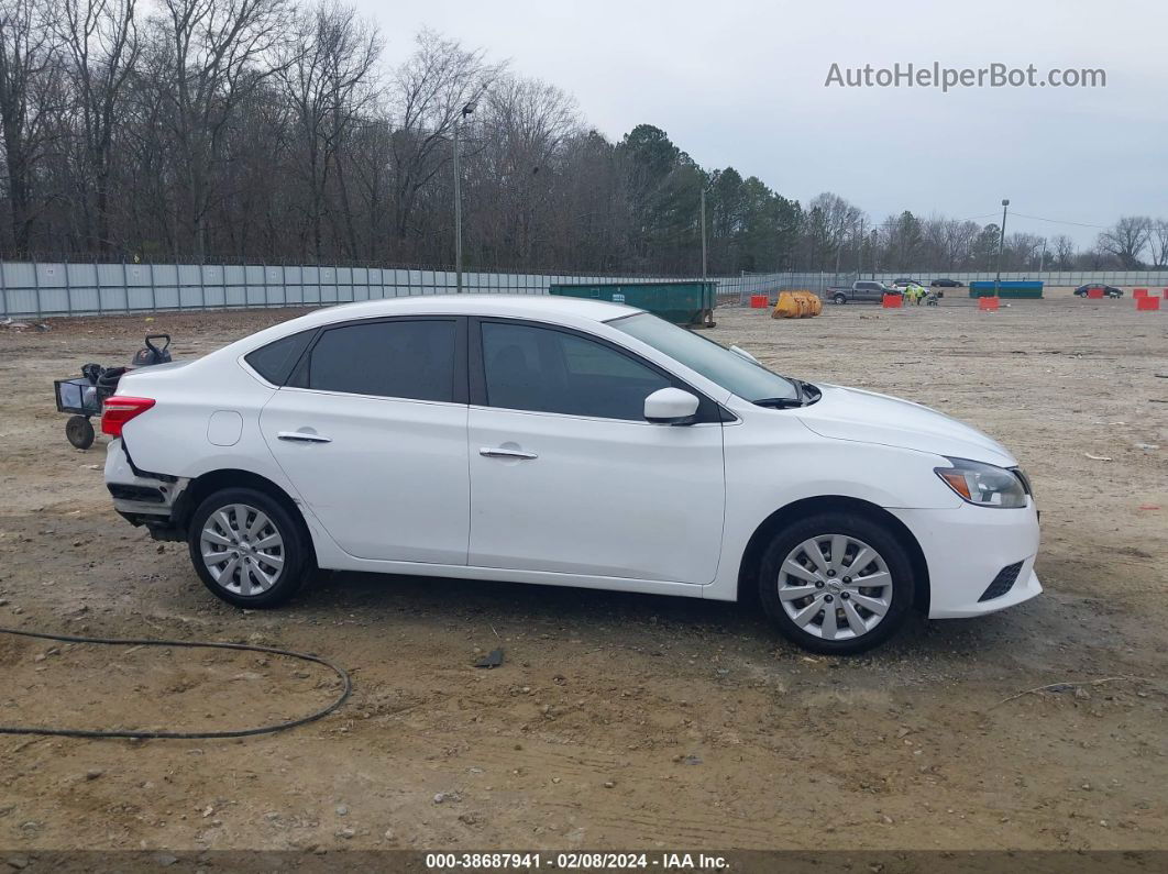 2019 Nissan Sentra S White vin: 3N1AB7AP3KY207657