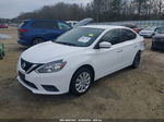 2019 Nissan Sentra S White vin: 3N1AB7AP3KY207657