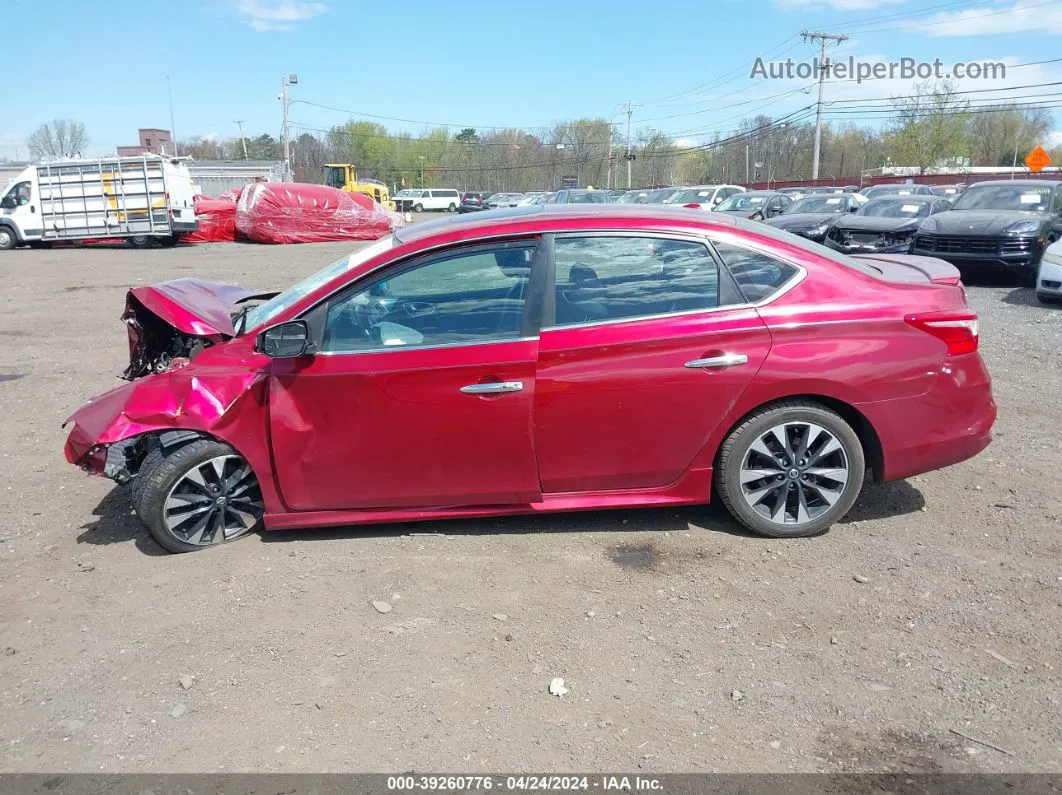 2019 Nissan Sentra Sr Red vin: 3N1AB7AP3KY218013