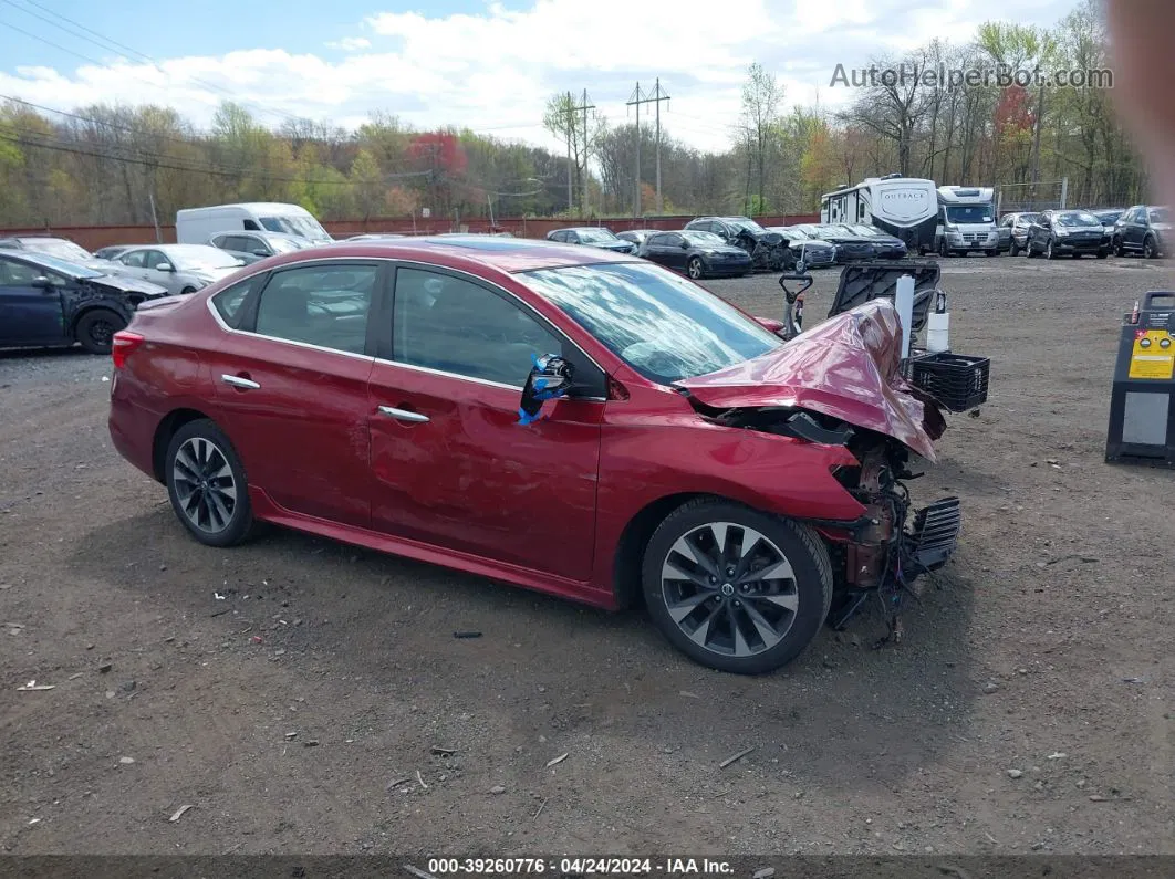 2019 Nissan Sentra Sr Red vin: 3N1AB7AP3KY218013