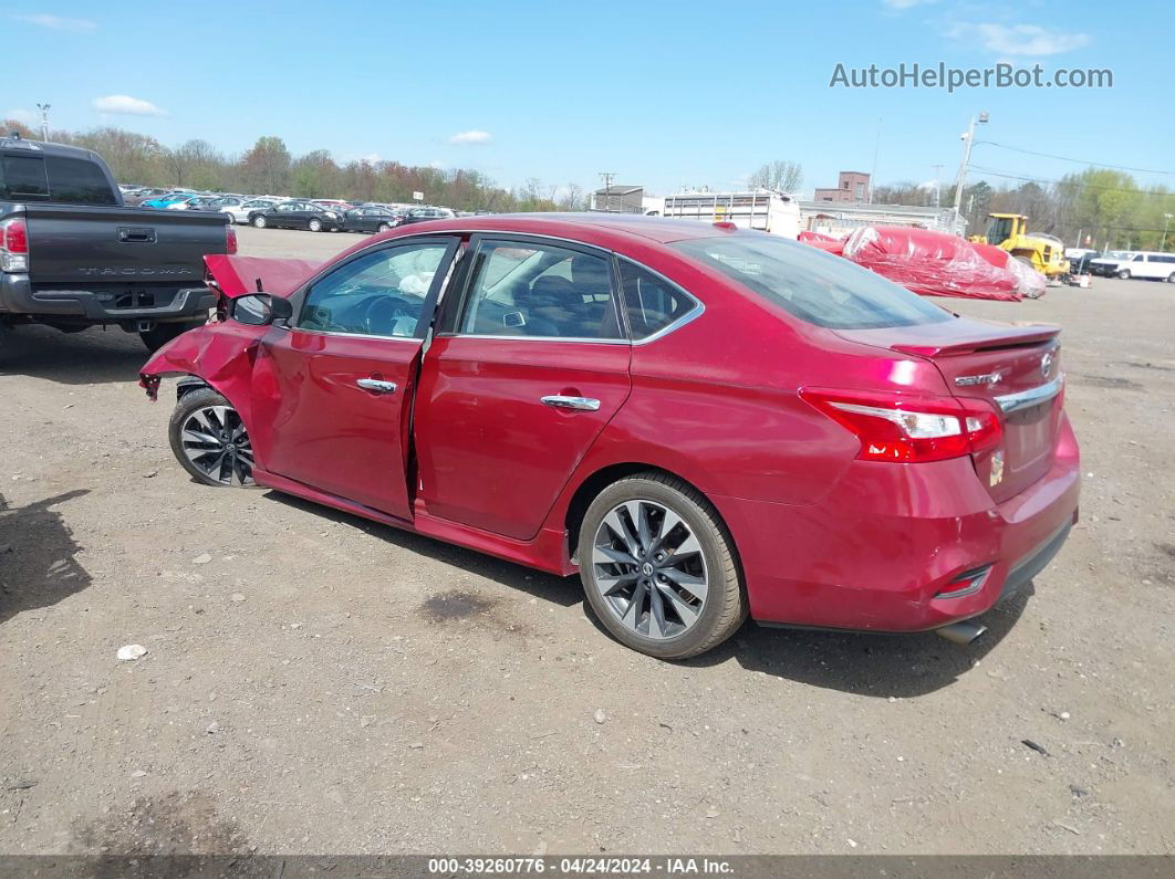 2019 Nissan Sentra Sr Red vin: 3N1AB7AP3KY218013