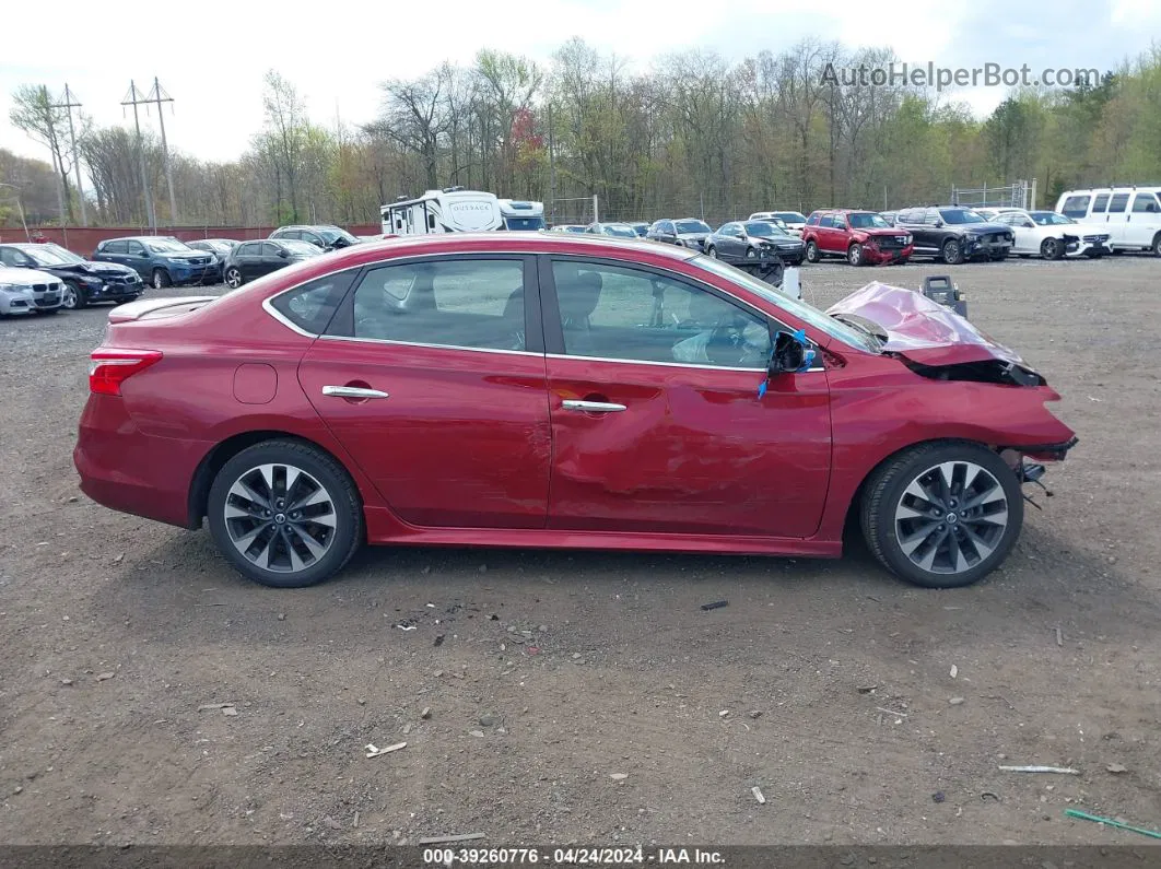 2019 Nissan Sentra Sr Red vin: 3N1AB7AP3KY218013