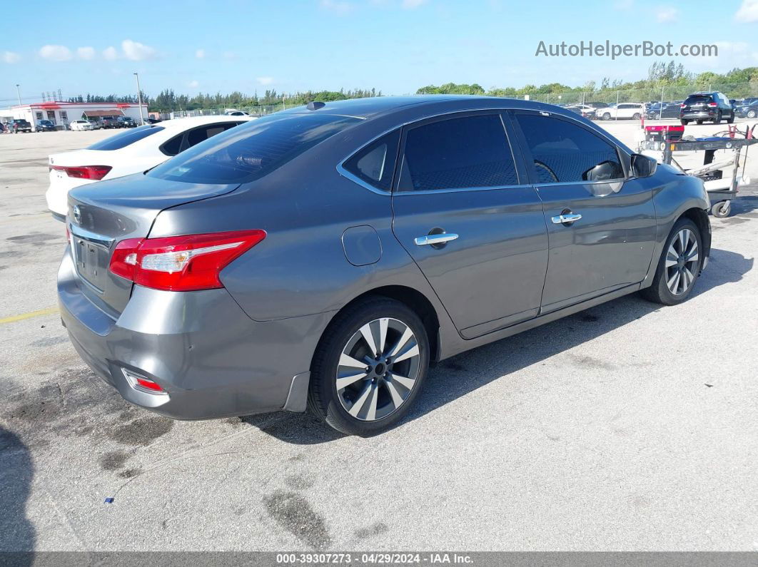 2019 Nissan Sentra Sv Серый vin: 3N1AB7AP3KY236821