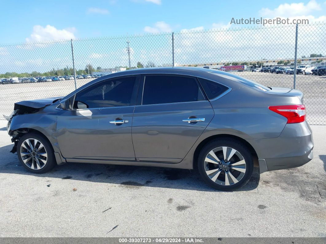 2019 Nissan Sentra Sv Серый vin: 3N1AB7AP3KY236821