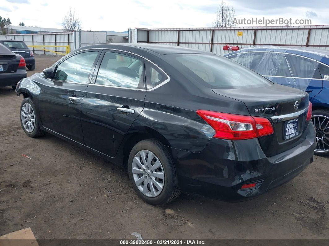 2019 Nissan Sentra S Black vin: 3N1AB7AP3KY243512