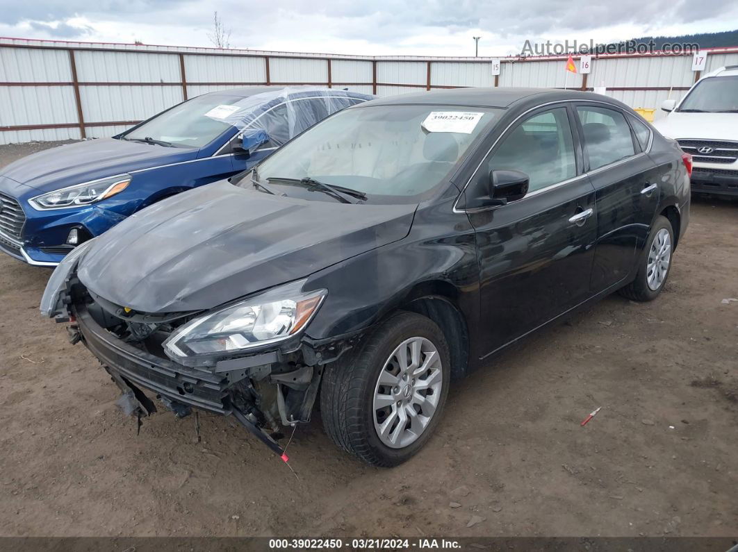 2019 Nissan Sentra S Black vin: 3N1AB7AP3KY243512