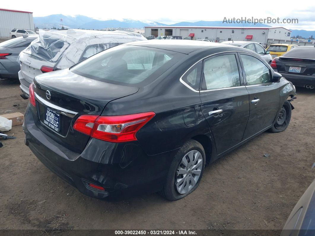 2019 Nissan Sentra S Black vin: 3N1AB7AP3KY243512