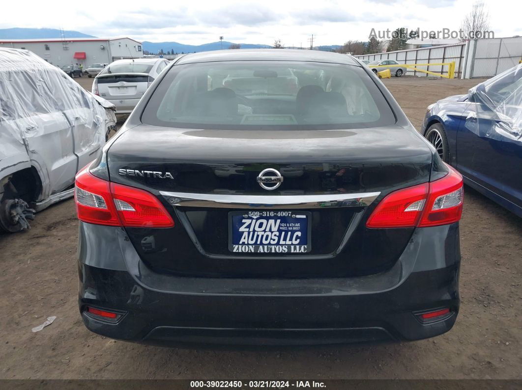 2019 Nissan Sentra S Black vin: 3N1AB7AP3KY243512