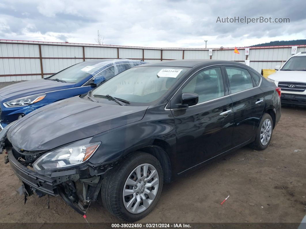 2019 Nissan Sentra S Black vin: 3N1AB7AP3KY243512