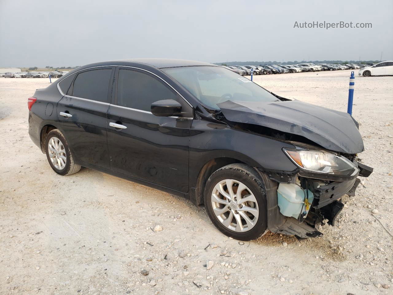 2019 Nissan Sentra S Black vin: 3N1AB7AP3KY254879