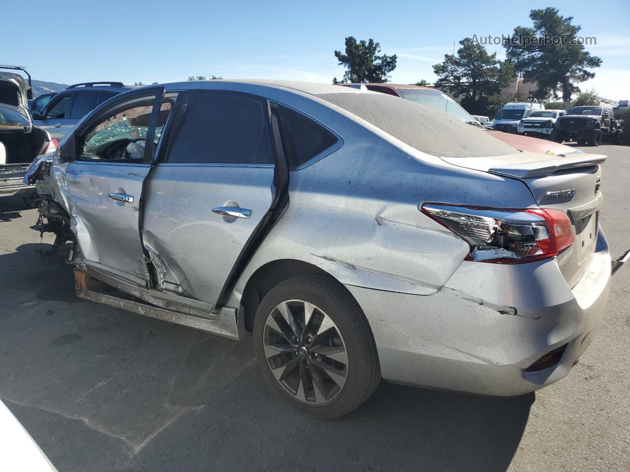 2019 Nissan Sentra S Silver vin: 3N1AB7AP3KY255997