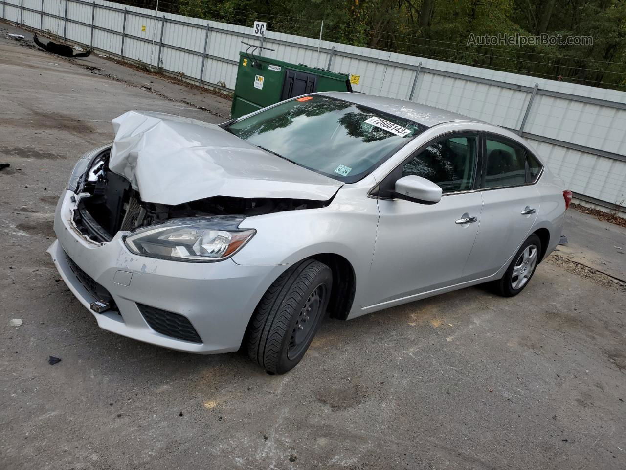 2019 Nissan Sentra S Silver vin: 3N1AB7AP3KY264358