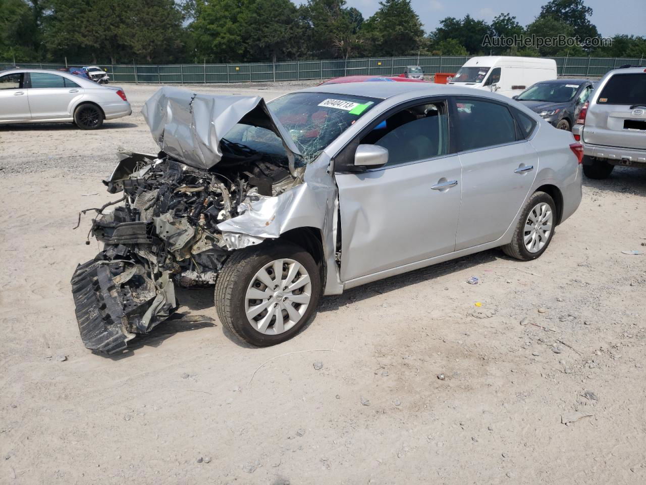 2019 Nissan Sentra S Silver vin: 3N1AB7AP3KY264893