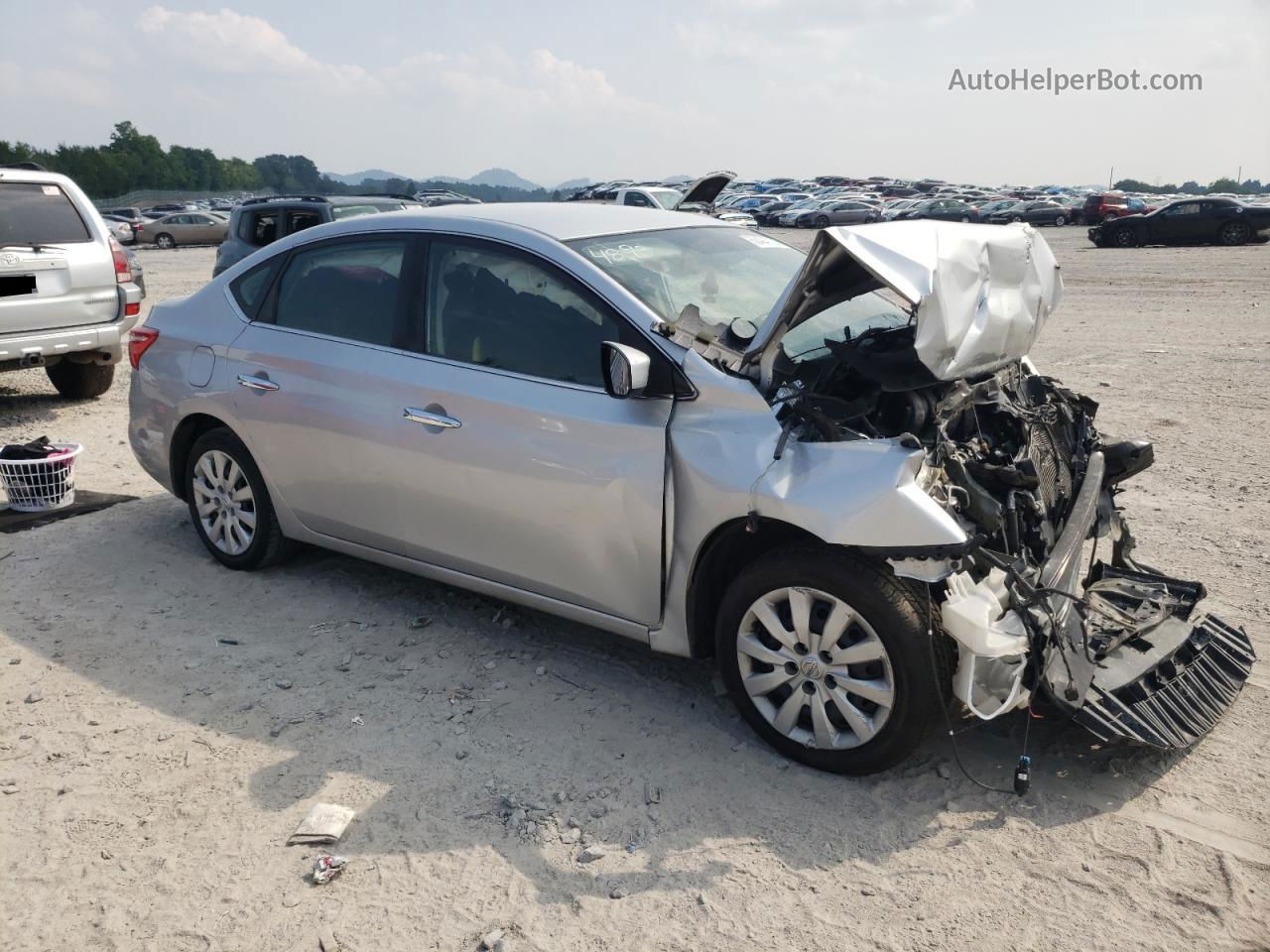 2019 Nissan Sentra S Silver vin: 3N1AB7AP3KY264893