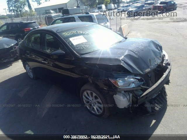 2019 Nissan Sentra Sv Черный vin: 3N1AB7AP3KY273707