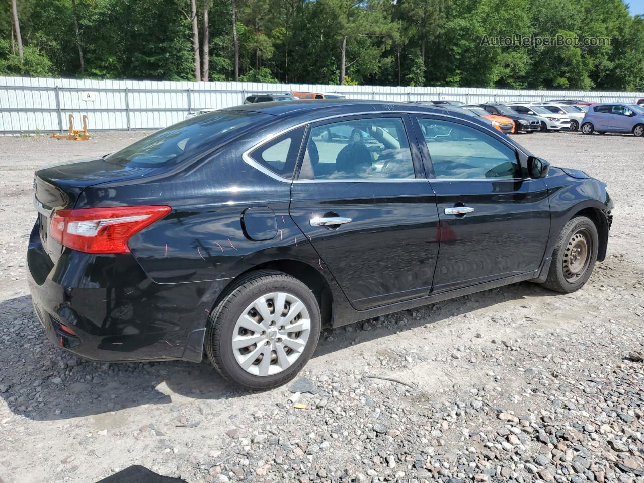 2019 Nissan Sentra S Черный vin: 3N1AB7AP3KY274324