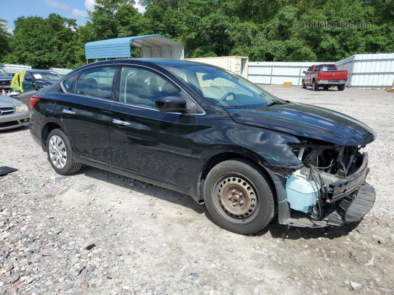 2019 Nissan Sentra S Black vin: 3N1AB7AP3KY274324