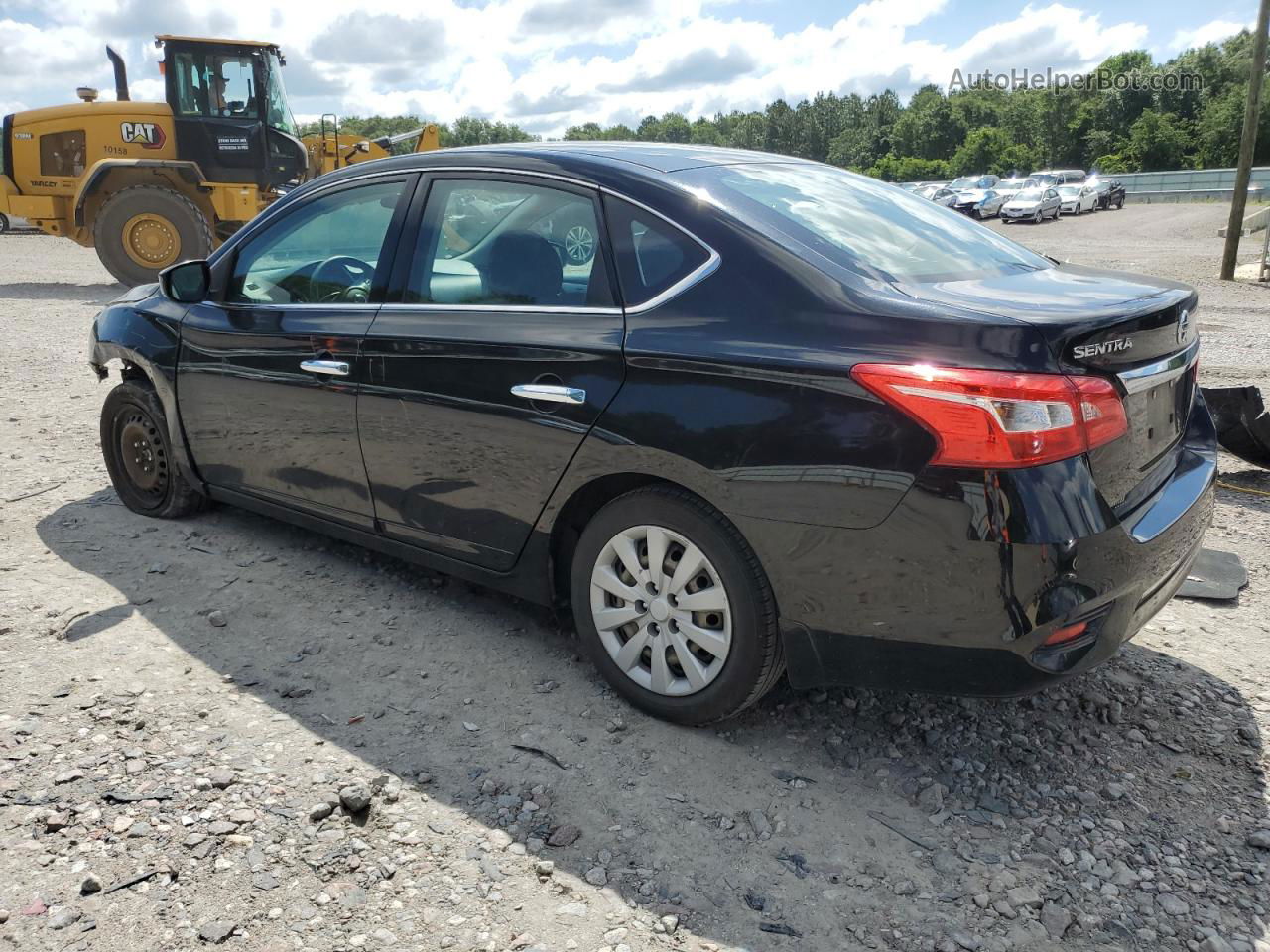 2019 Nissan Sentra S Черный vin: 3N1AB7AP3KY274324