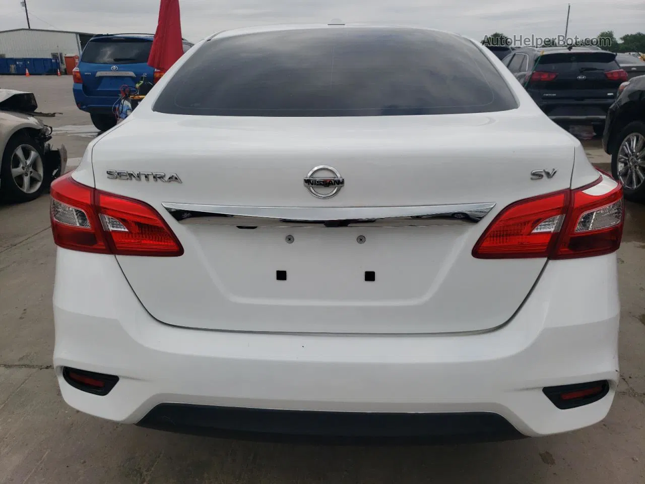 2019 Nissan Sentra S White vin: 3N1AB7AP3KY275523