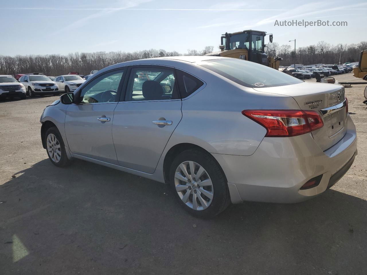 2019 Nissan Sentra S Серебряный vin: 3N1AB7AP3KY278020