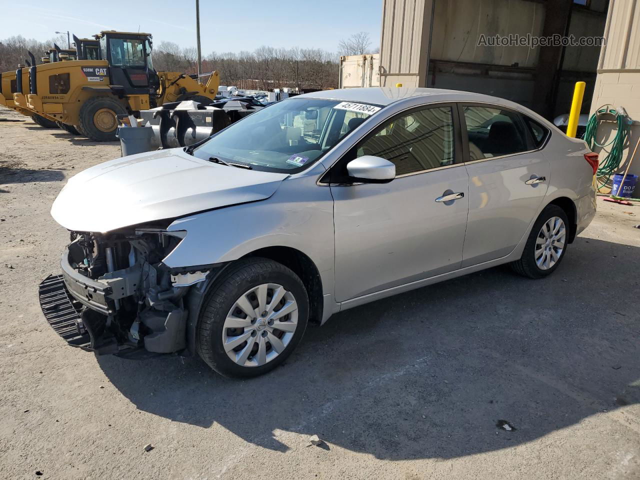 2019 Nissan Sentra S Silver vin: 3N1AB7AP3KY278020