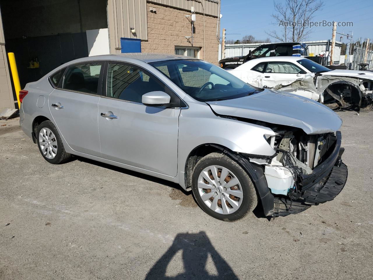 2019 Nissan Sentra S Silver vin: 3N1AB7AP3KY278020