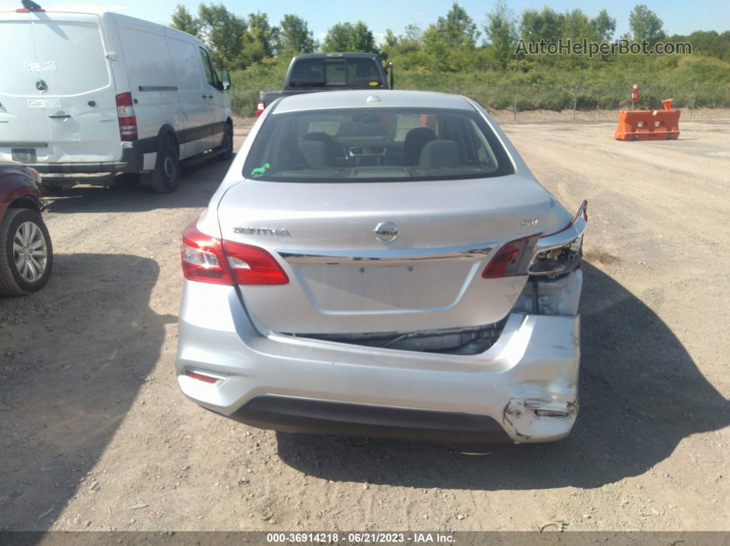 2019 Nissan Sentra Sv Silver vin: 3N1AB7AP3KY278096