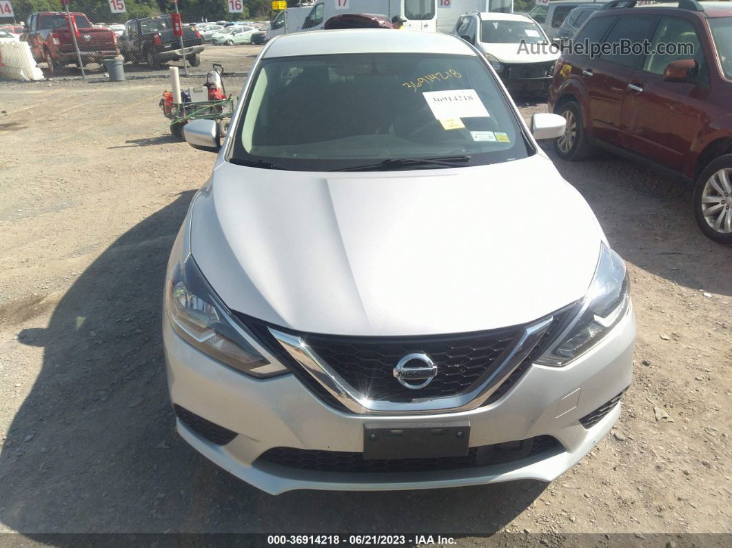 2019 Nissan Sentra Sv Silver vin: 3N1AB7AP3KY278096